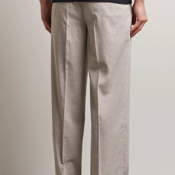 BNWT SS25 LES DEUX REECE PLEATED SLUB SUIT PANTS 34 - Picture 13 of 13